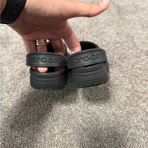 CROCS Black Sandals Sz 12 - Picture 4 of 5